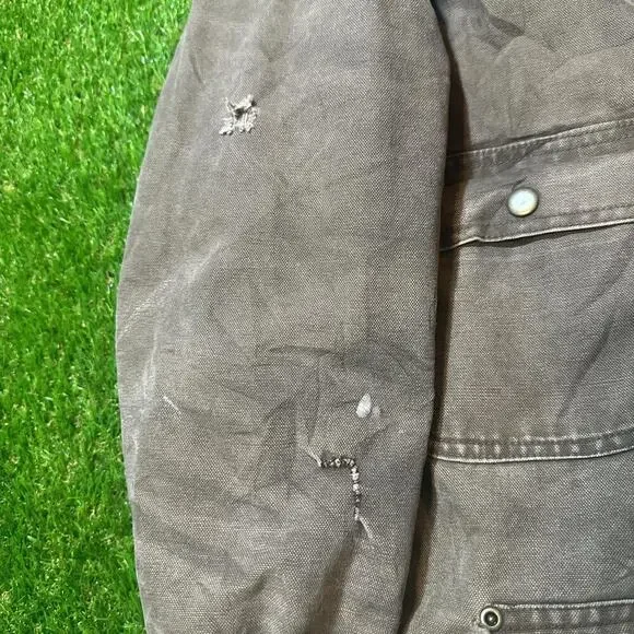 Retro Big Smith chore coat, corduroy collar, utility pockets - Picture 5 of 5